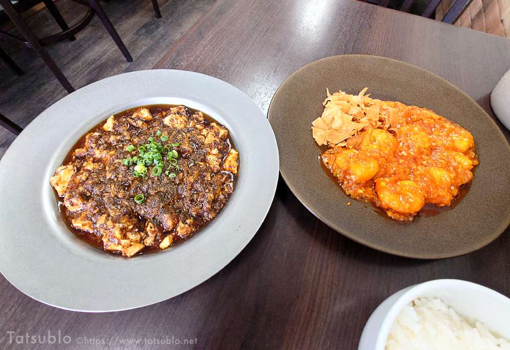 陳麻婆豆腐のセット