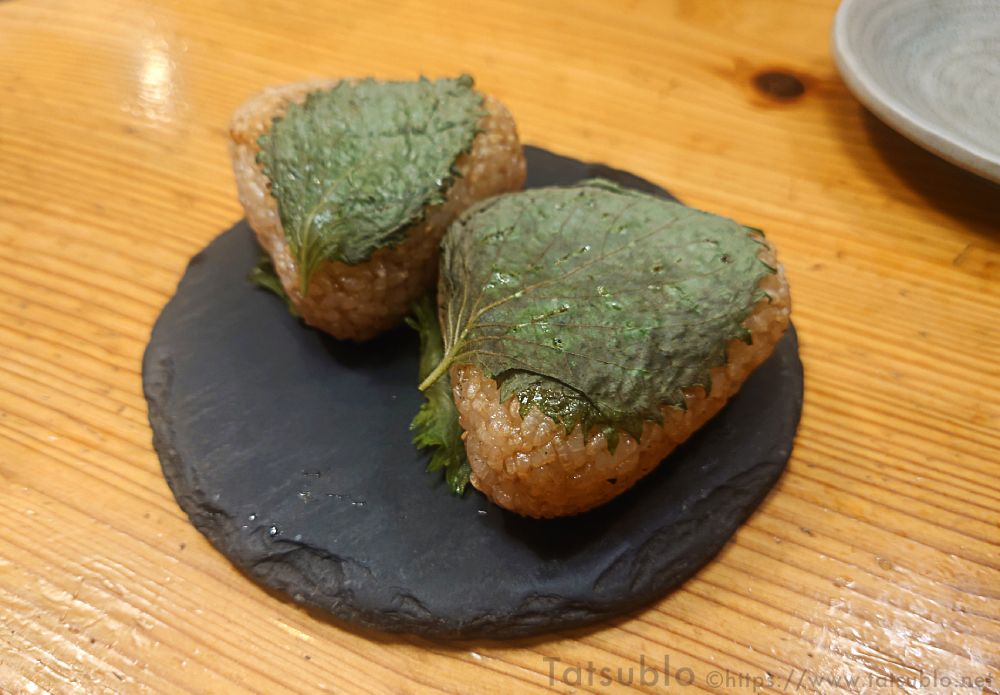 カツオ風味焼きおにぎり